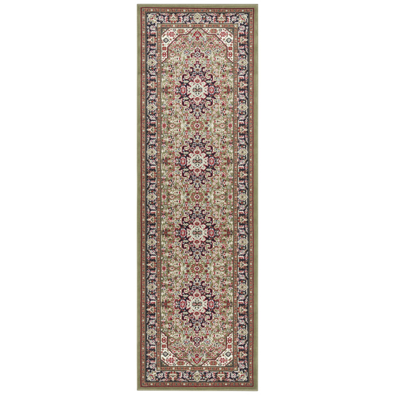Skazar Isfahan Tufted Green Rug, Runner 80 x 250cm