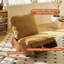 Chaise berçante confortable, revêtement de haute qualité, structure en bois massif, parfaite pour la chambre à coucher, le salon et la chambre de bébé