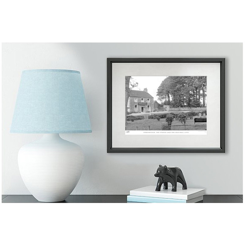 Threshfield, The Stocks And The Old Hall C1955 by Francis Frith - Single Picture Frame Print, 40cm H x 50cm W x 2.3cm D