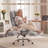 Executive Ergonomic Gaming Chair with Footrest, Teddy Fleece Wide Seat and Reclining Feature-60928528