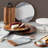 George Oliver Osya Porcelain Stainless Steel Cheese Board and Lazy Susan Serving Dish
