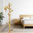 Solid Wood Coat Rack With 8 Hooks And 2 Spares, Free-Standing Hall Tree For Coats, Hats, And Bags, Heavy-Duty Entryway Storage With Adjustable Height-1307517488
