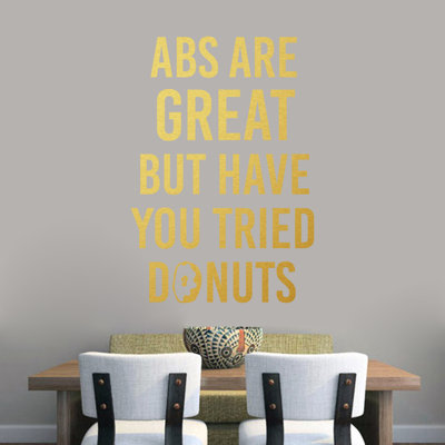 Adhésif décoratif "abs is belle" mais avez-vous essayé
