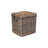 Square Rope Handled Wicker Storage Basket