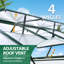 Serre de loisir en polycarbonate à structure en aluminium 6,2 pi x 6,2 pi-114500707-92441692