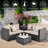 Margriete 4 - Person Patio Conversation Set with Cushions-639592230