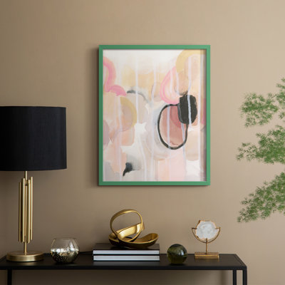«Pink Avocados II», reproduction encadrée - bois massif