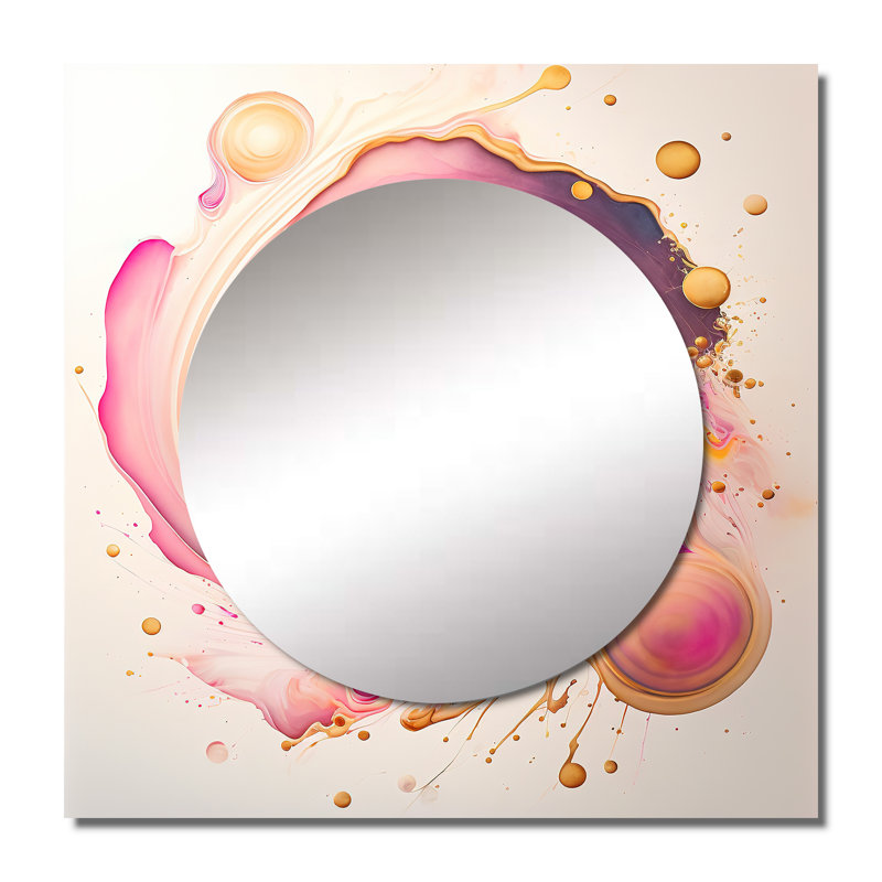 Isolene - Grand miroir mural carré moderne pour la chambre à coucher, 23 po x 23 po