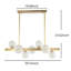 Luminaire suspendu 7 lumières Globe