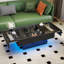 Table basse coulissante avec plateau de rangement dissimulé