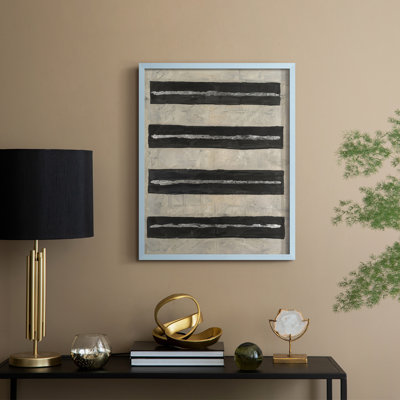 Ink Impression I Framed Print - Solid Wood
