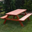 Table de pique-nique Keystone Amish Co., 6 pi, teinture naturelle-465285805-465285813
