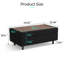 Repose-pieds de rangement tapissier avec plateau 40,55 po Sherry (ensemble de 2)-132788788
