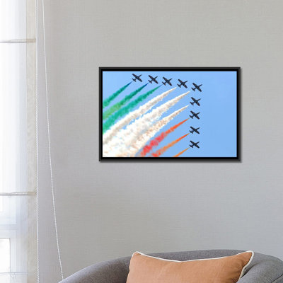 « italien air force aerobatic team frecce, tricolori, exécution à izmir air show », reproduction de photo sur toile