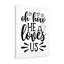 Oh How He Loves Us - Wrapped Canvas Print-1766517491