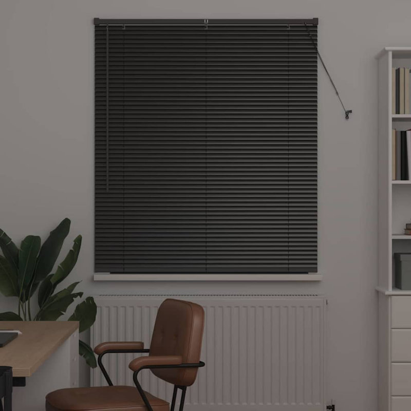 Venetian Blind, Black, 130cm L x 110cm W
