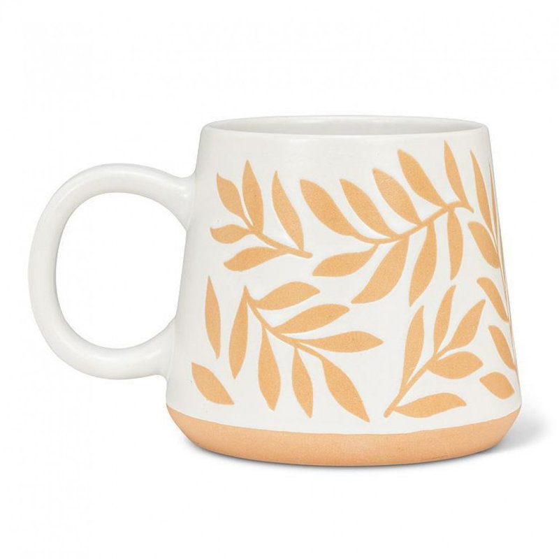 Leaf Patterned Mug