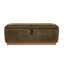 Banc capitonné ottoman en velours Haven avec rangement intégré pour la chambre et l'entrée-134777566