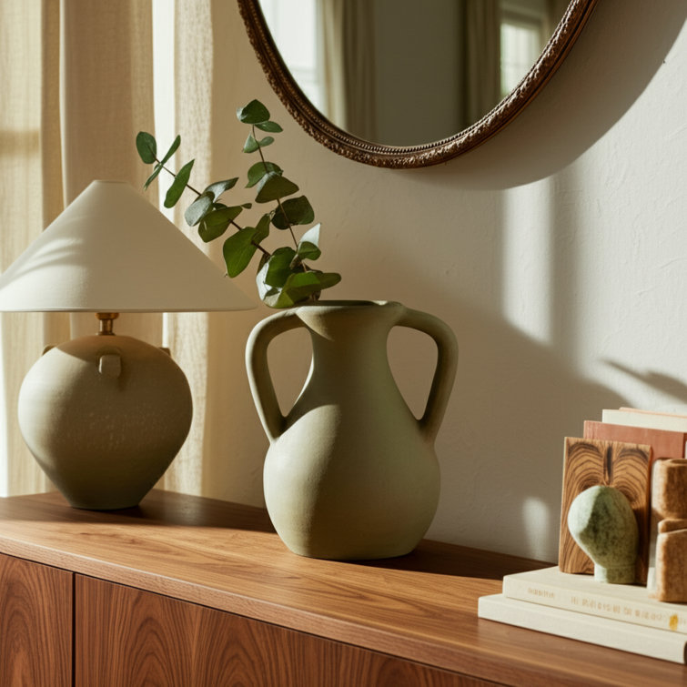 Terracotta Vase With Handle