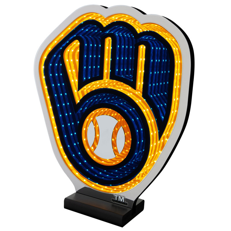 MLB MILWAUKEE BREWERS INFINITY LOGO LIGHT, MLB Milwaukee Brewers