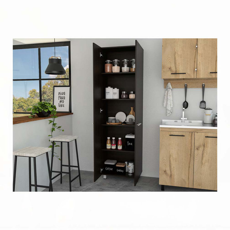Garde-manger rectangulaire Nalani - wengé noir