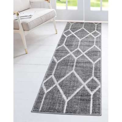 Tapis contemporain de couleur granit Clidy