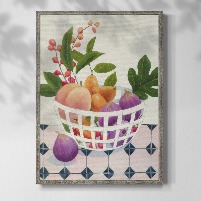 «Bright Fruit I», reproduction encadrée - bois massif, H 15 po x l 12 po
