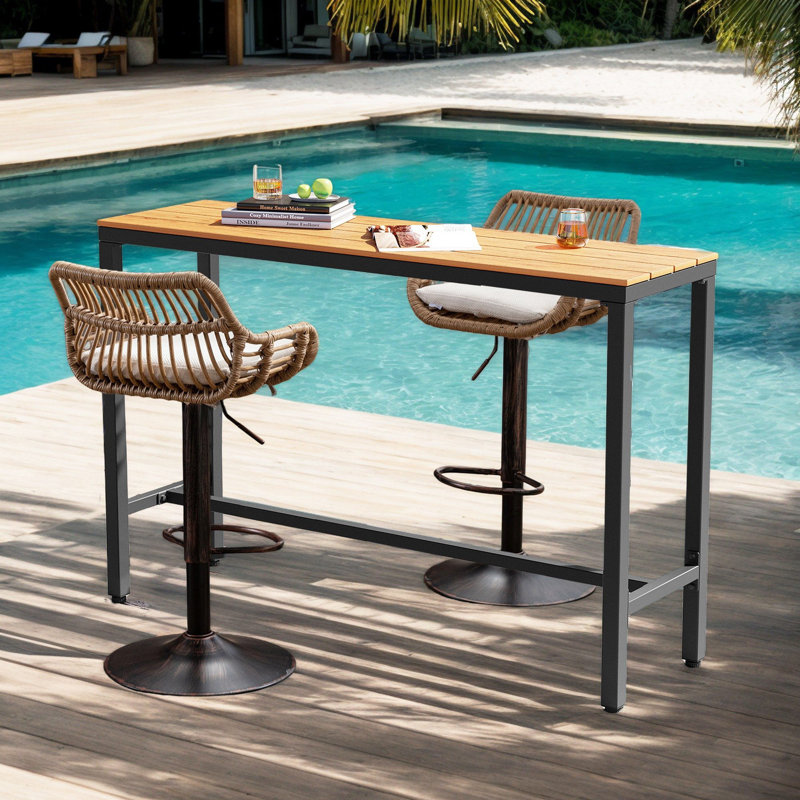 Tabouret d'extérieur 33,5 po, Beige