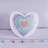 3 PCS Twin Tassel Comforter Set With Heart Shaped Throw Pillow Lavender