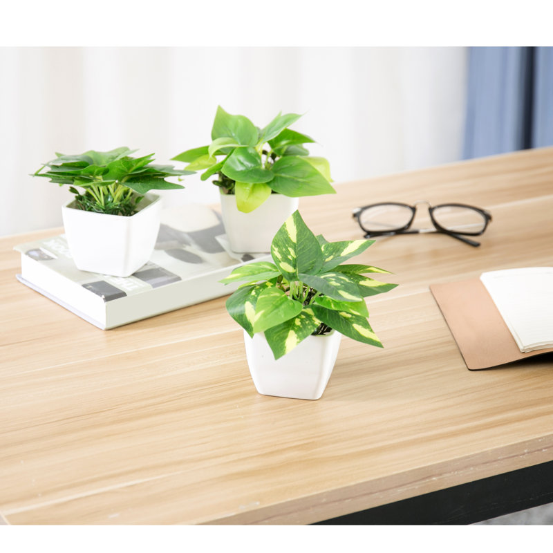 10.4cm Faux Foliage Plant in Pot