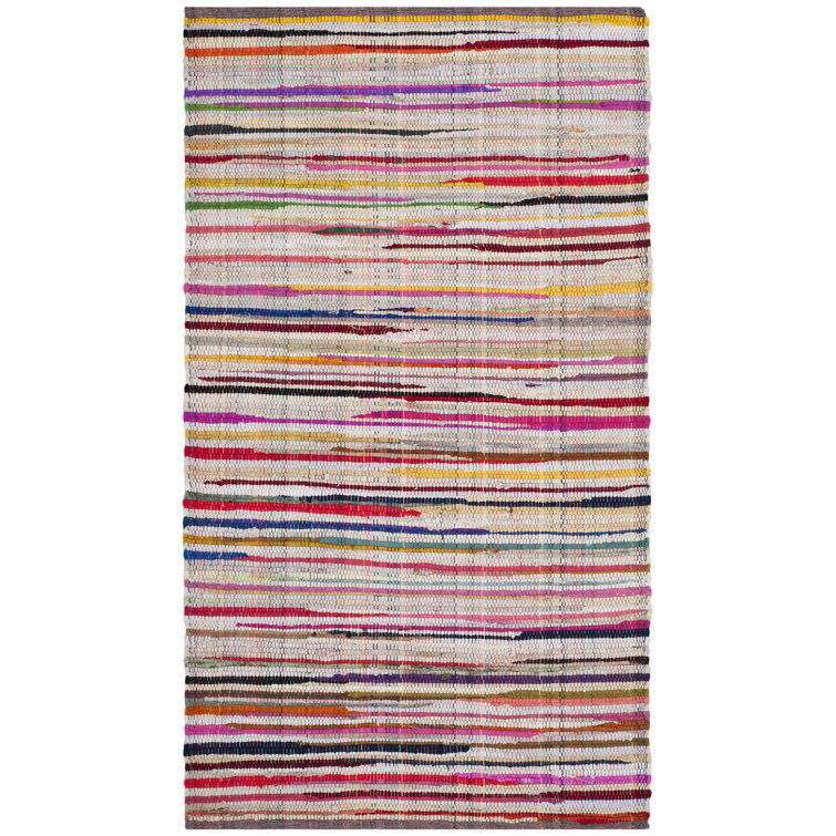 Fales Office Chair Collection Fabric/Metal Striped Rug