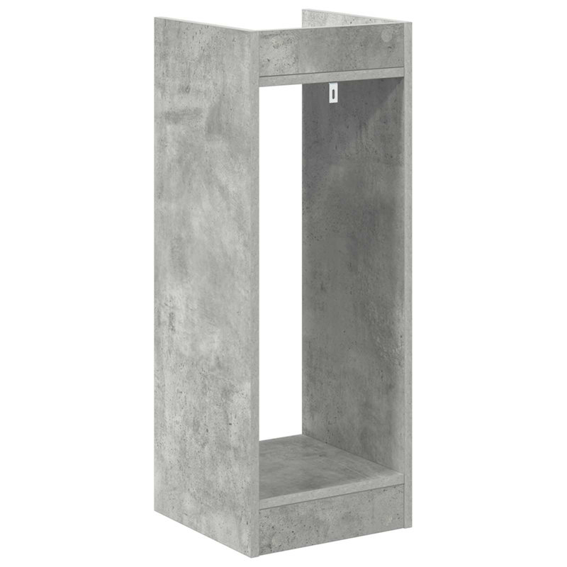 2 Tier Plant Stand, 80cm H x 30cm W x 30cm D, Concrete Grey