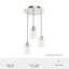 Luminaire suspendu cylindrique à 3 lumières Hartland-86178536