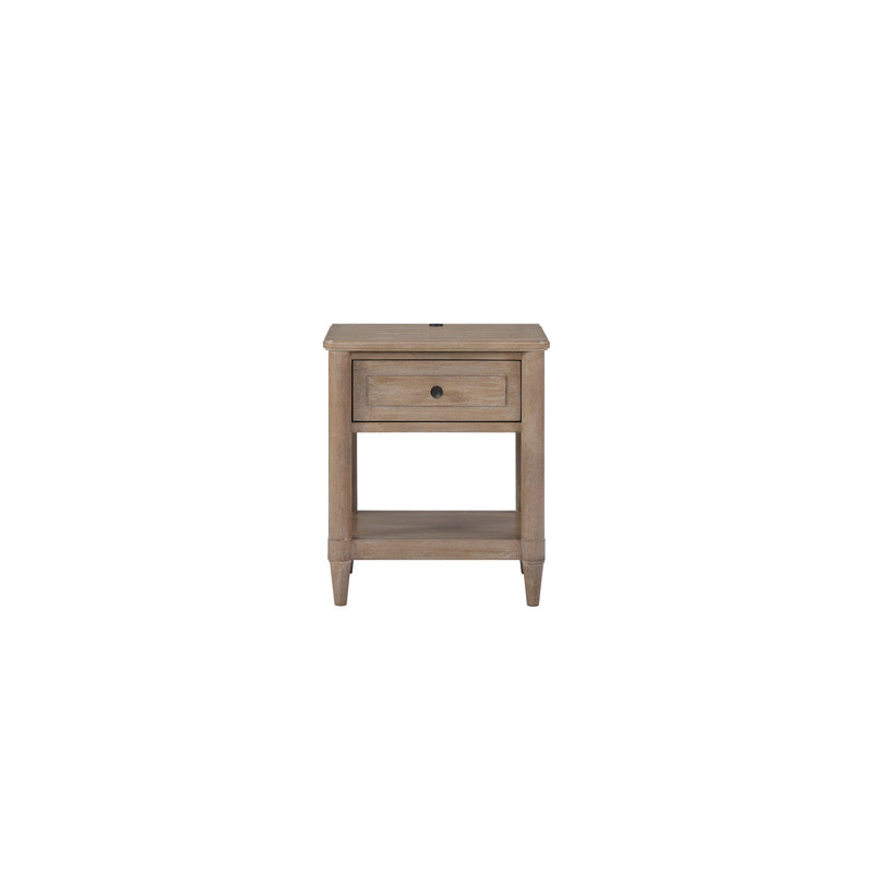 Small Nightstand With Open Shelf