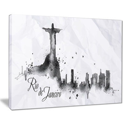 « rio de janeiro silhouette », impression sur toile