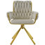 Helmville Tufted Velvet Metal Armchair (1Pcs)-1326291470-1295454519