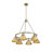 Felda 6 - Light Steel Dimmable Cone Chandelier-99998925-99998913
