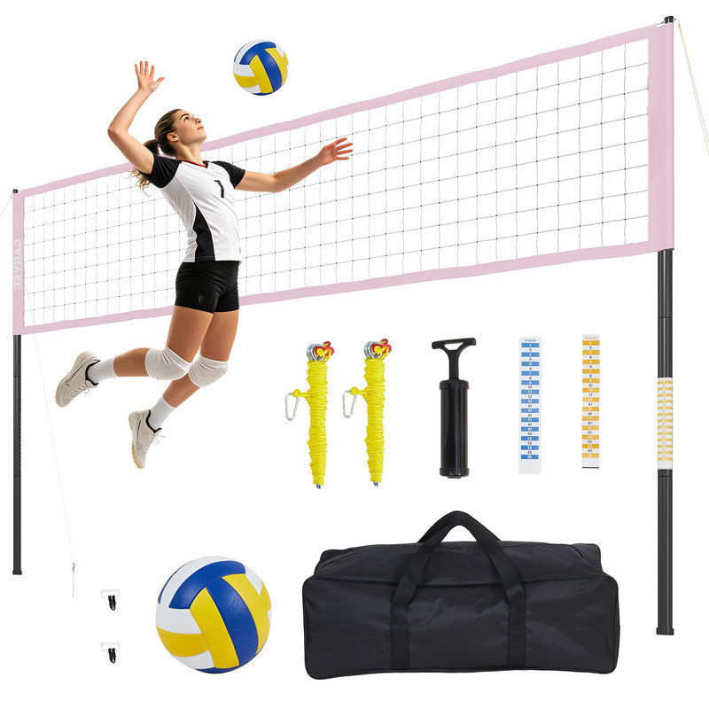 Ensemble de filet de volleyball portatif pour l'extérieur