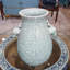 Porcelain Deer Head Handled Vase