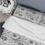 Ensemble de housse de couette moderne blanc et noir à motif floral-109155235