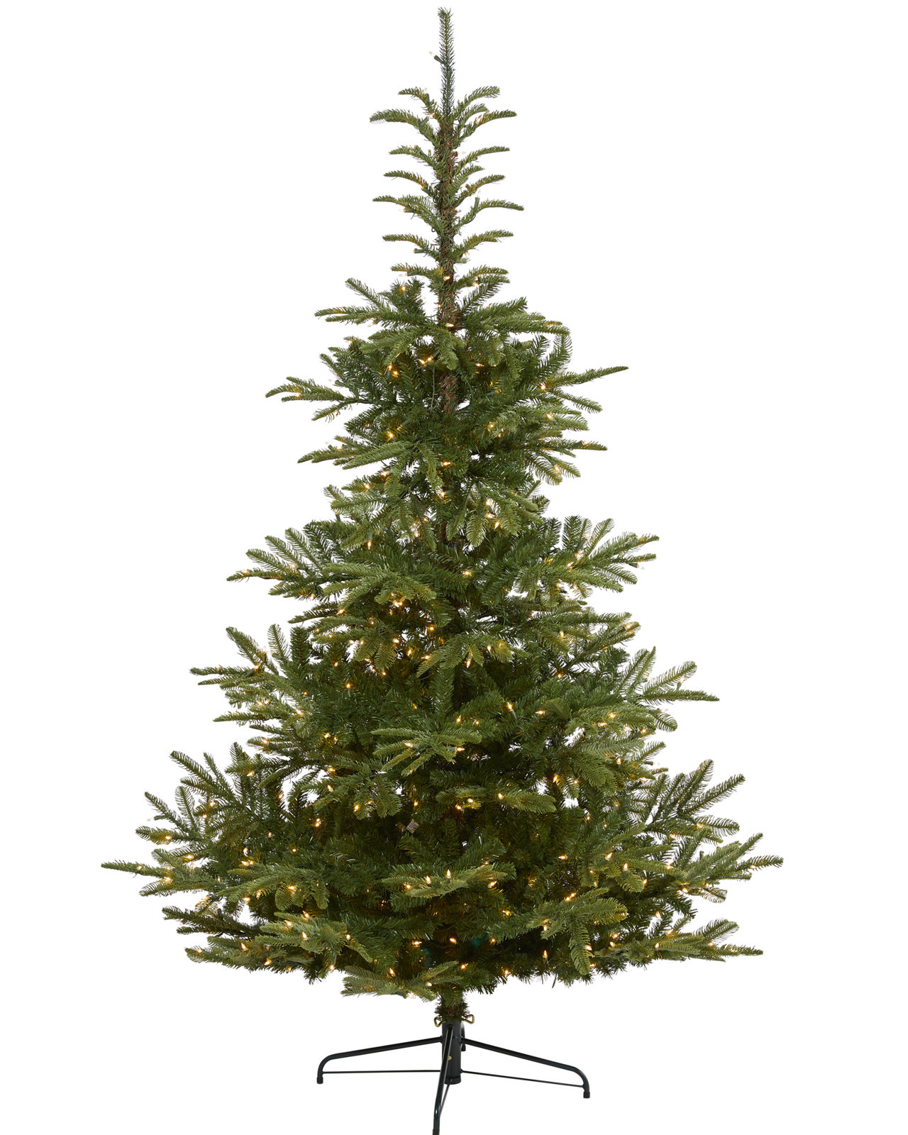 Lighted Artificial Christmas Tree, 7.5' H