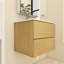 Meuble-lavabo simple 24 po avec surface solide Zykaria-936289980-936289981
