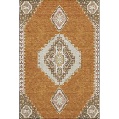 Premium Machine Washable Guada AMF1014 Oriental Rug