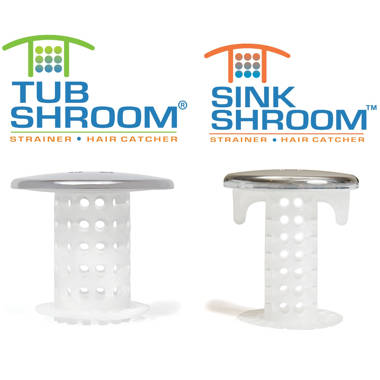 TubShroom Chrome Edition Revolutionary Tub Drain Protector Hair