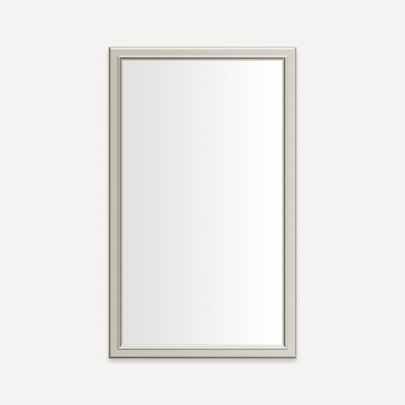 Miroir de salle de bain Main Line, Nickel poli, 40 po x 24 po