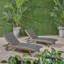 Chaise longue Banzai avec plateau coulissant