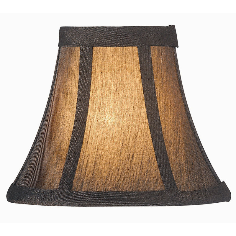 5'' H Fabric Bell Candelabra Shade, Bronze