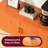 Wide Accent Storage Cabinet In Orange – Low-Profile Tv Stand Or Sideboard With Vent Holes & Sturdy Legs For Home & Office