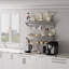 Stainless Steel Flat Wall Mounted Pot Rack
