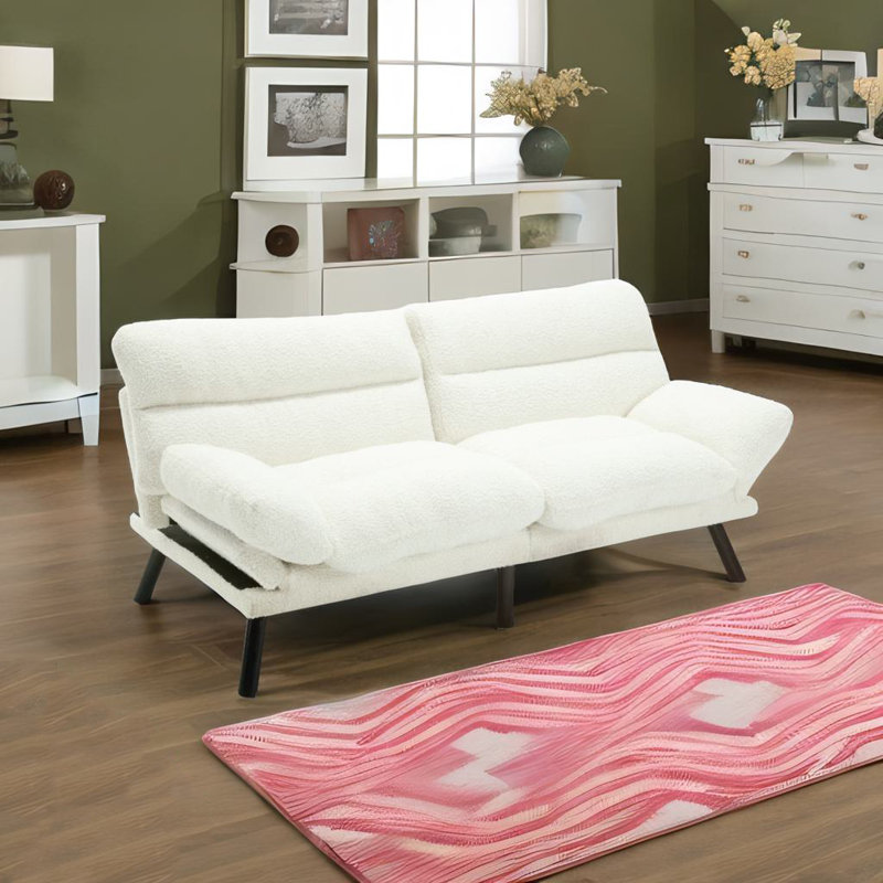 Canapé-lit avec coussin épais, Ourson blanc
